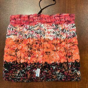 Roxy Telma Block Collar Scarf - Living Coral